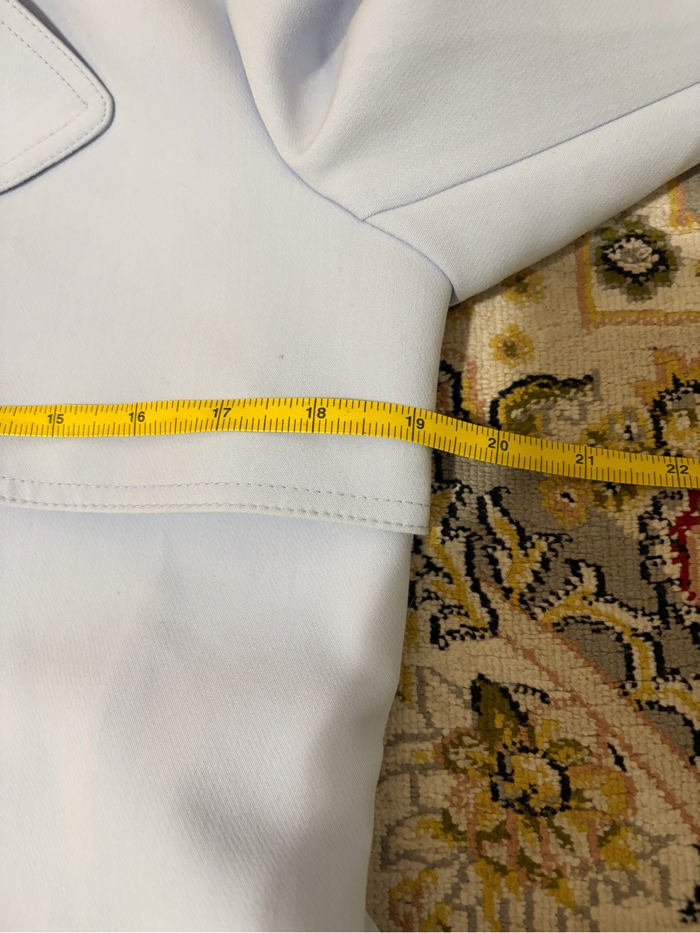 Ann Taylor Women S Light Blue Trench Coat Double Breasted Classic Spring Office - Picture 10 of 14